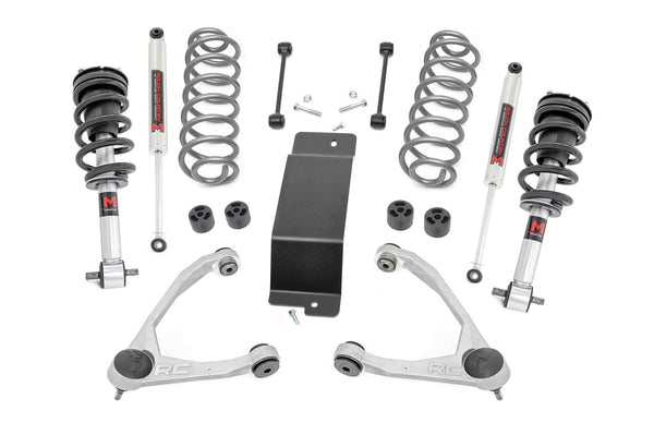 Rough Country - 3.5 Inch Lift Kit - M1 Struts - Forged UCAs - Chevy/GMC SUV 1500 2WD/4WD (2007-2020)