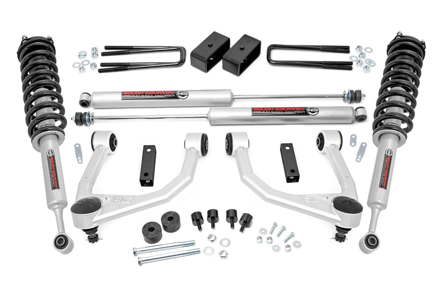Rough Country - 3.5 Inch Lift Kit - N3 Struts - Toyota Tundra 2WD/4WD (2007-2021)