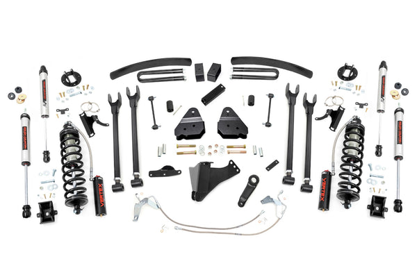 Rough Country - 6 Inch Lift Kit - Diesel - 4 Link - C/O V2 - Ford F-250/F-350 Super Duty (08-10)