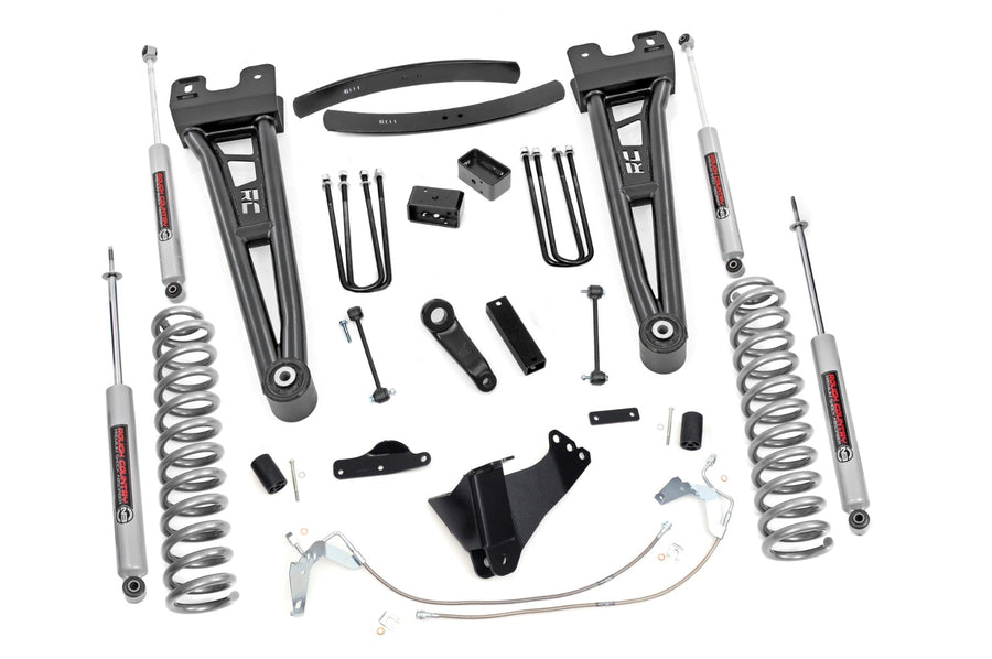 Rough Country - 6 Inch Lift Kit - Gas - Radius Arm - Ford F-250/F-350 Super Duty 4WD (08-10)