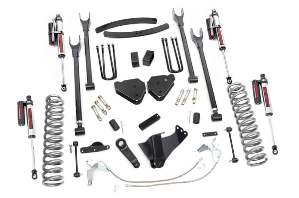 Rough Country - 6 Inch Lift Kit - Gas - 4 Link - Vertex - Ford F-250/F-350 Super Duty (08-10)