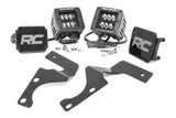 Rough Country - LED Light Kit - Ditch Mount - 2 In. Black Flood Pair - Toyota 4Runner (10-24)