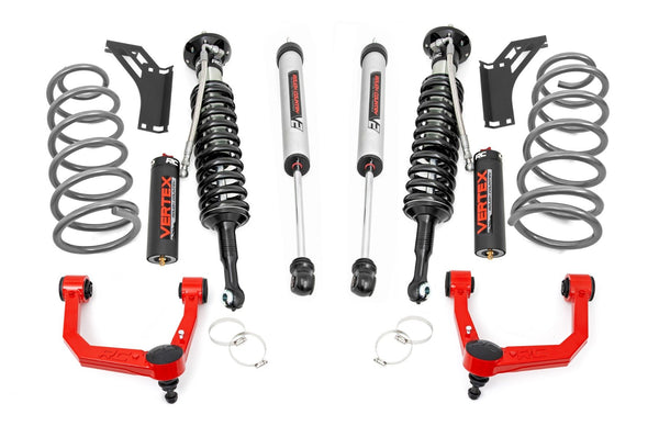 Rough Country - 3 Inch Lift Kit - Upper Control Arms - RR Coils - Vertex/V2 Struts - Toyota 4Runner (10-24)