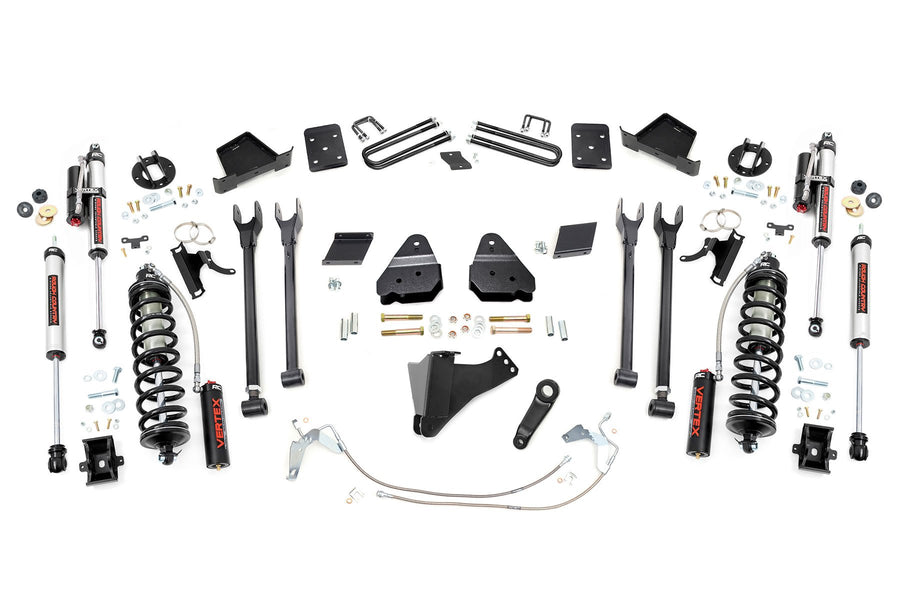 Rough Country - 6 Inch Lift Kit - 4 Link - OVLD - C/O Vertex - Ford F-250 Super Duty (15-16)