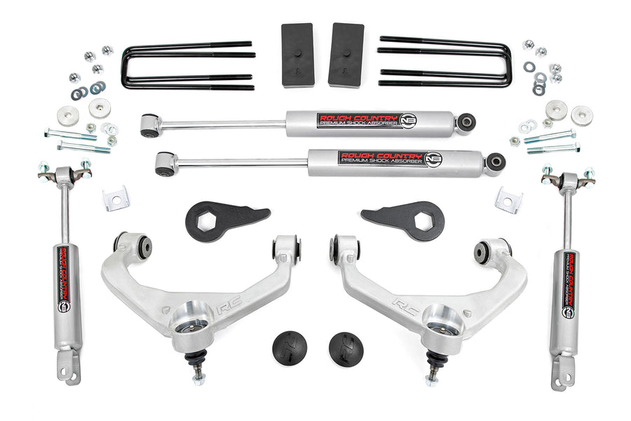 Rough Country - 3.5 Inch Lift Kit - Chevy/GMC 2500HD/3500HD 2WD/4WD (11-19)