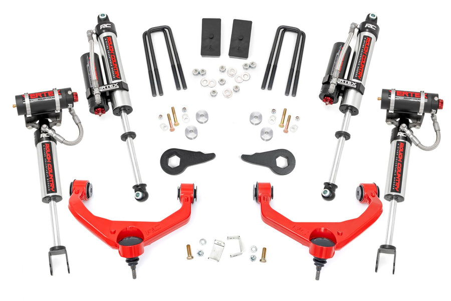 Rough Country - 3.5 Inch Lift Kit - Vertex - W/ Overloads - Chevy/GMC 2500HD/3500HD (11-19)