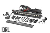 Rough Country - 12 Inch Black Series LED Light Bar - Single Row - Amber DRL