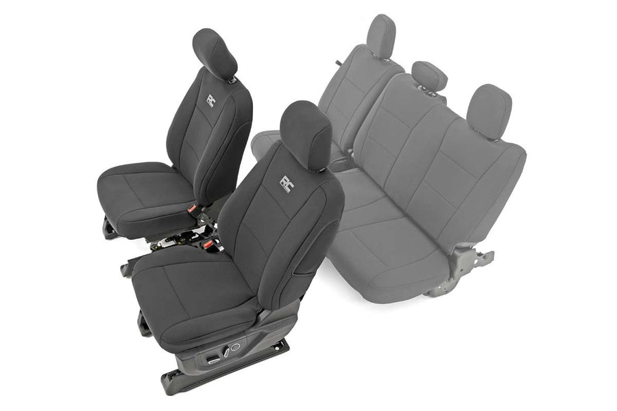 Rough Country - Seat Covers - Front Bucket Seats - Ford F-150/Lightning/F-250/F-350 (15-25)