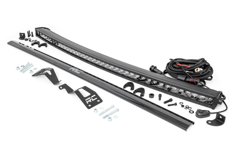Rough Country - LED Light Kit - Front Mount - 40 In. Black Single Row - Can-Am Commander Max 1000