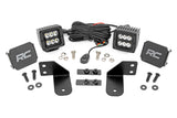 Rough Country - LED Light - RR Cage Mount - 2 In. Black Spot Pair - Polaris Ranger 1000/Ranger XP 900/1000