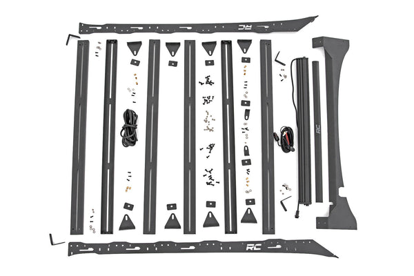 Rough Country - Roof Rack - FR 40 Inch Single Row BLK LED - Ford F-150 2WD/4WD (2015-2018)