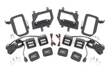 Rough Country - LED Light Kit - Fog Mount - Dual 2 In. Black Pairs - Flood - Ford F-150 (15-17)