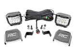 Rough Country - LED Light - Ditch Mount - 2 In. Chrome Pair - Wide Angle - Ford F-150 (15-24)