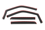 Rough Country - Side Window Deflectors - In Channel Rain Guard - Ford F-150/Lightning/F-250/F-350/Raptor (15-25)