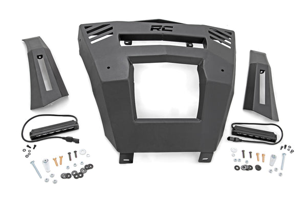 Rough Country - Bumper - Front - 6 In. Black Slimline LED Pair - Can-Am Defender HD 8/HD 9/HD 10