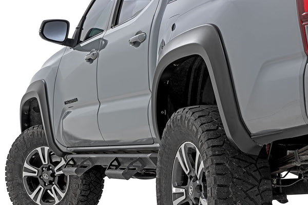 Rough Country - Fender Flares - Sport - 6X3 Lunar Rock - Toyota Tacoma 2WD/4WD (2016-2023)