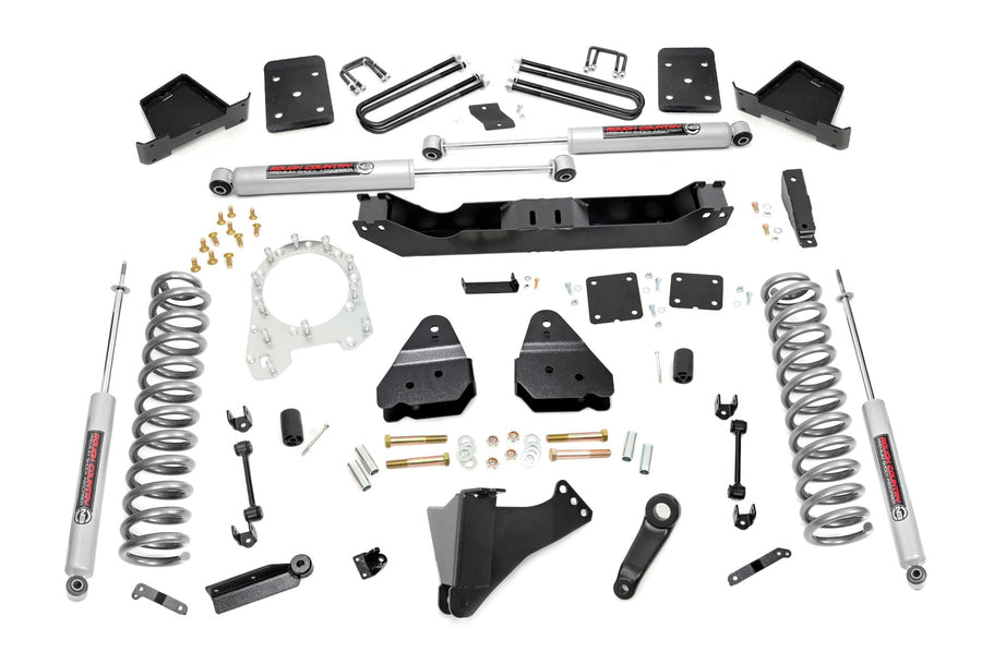 Rough Country - 6 Inch Lift Kit - No OVLDS - Ford F-250/F-350 Super Duty 4WD (2017-2022)