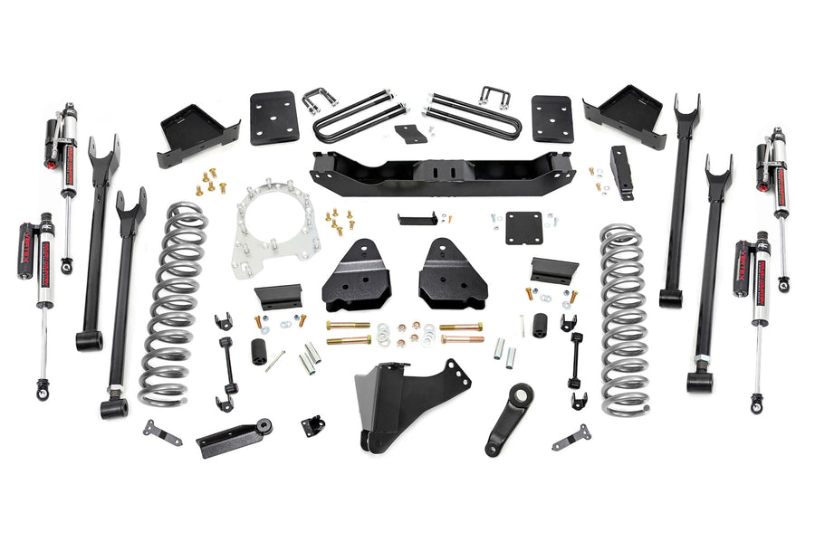 Rough Country - 6 Inch Lift Kit - Diesel - 4 Link - OVLD - Vertex - Ford F-250/F-350 Super Duty (17-22)