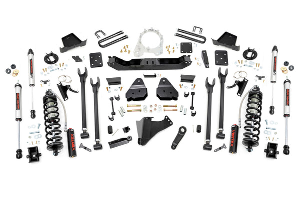 Rough Country - 6 Inch Lift Kit - 4-Link - No OVLD - C/O V2 - Ford F-250/F-350 Super Duty (17-22)