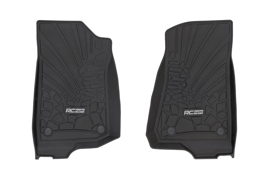 Rough Country - Flex Fit Floor Mats - FR - 4 Door - Jeep Wrangler Unlimited 4WD (2018-2025)