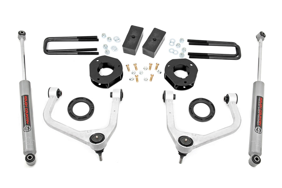 Rough Country - 3.5 Inch Lift Kit - GMC Sierra 1500 2WD/4WD (2019-2025 & Classic)