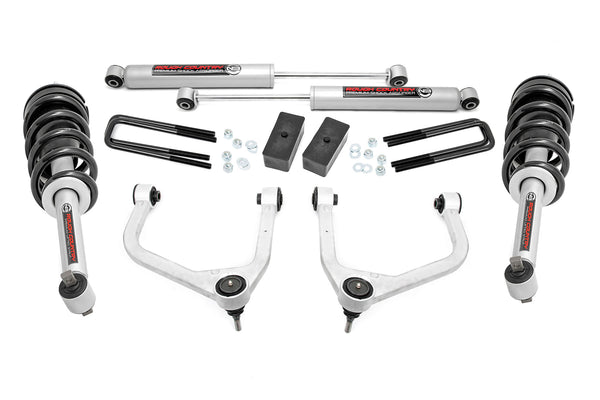 Rough Country - 3.5 Inch Lift Kit - N3 Struts - GMC Sierra 1500 2WD/4WD (2019-2025 & Classic)