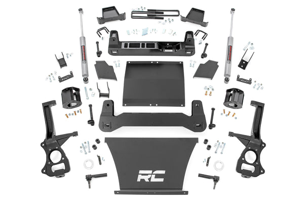 Rough Country - 4 Inch Lift Kit - AT4/Trailboss - Chevy/GMC Sierra 1500 (19-24)/Silverado 1500 (19-24)