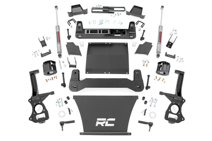 Rough Country - 4 Inch Lift Kit - AT4/Trailboss - Chevy/GMC Sierra 1500 (19-24)/Silverado 1500 (19-24)