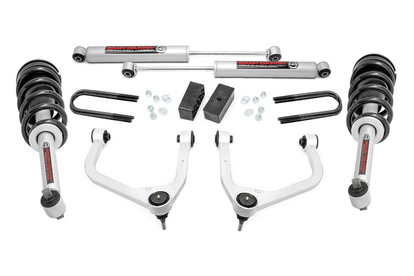 Rough Country - 3.5 Inch Lift Kit - Mono Leaf Rear - N3 Struts - GMC Sierra 1500 2WD/4WD (2025)