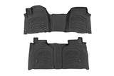 Rough Country - Sure-Fit Floor Mats - FR & RR - FR Over Hump - Crew - Chevy/GMC 1500/2500HD/3500HD (19-25)