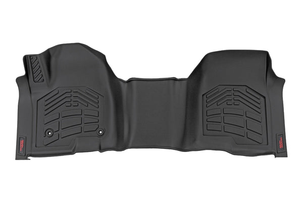 Rough Country - Sure-Fit Floor Mats - Front Over Hump - Crew - Chevy/GMC 1500/2500HD/3500HD (19-25 & Classic)