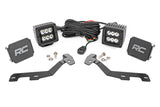 Rough Country - LED Light Kit - Ditch Mount - 2 In. Black Pair - Spot - Ram 1500 2WD/4WD (19-25)