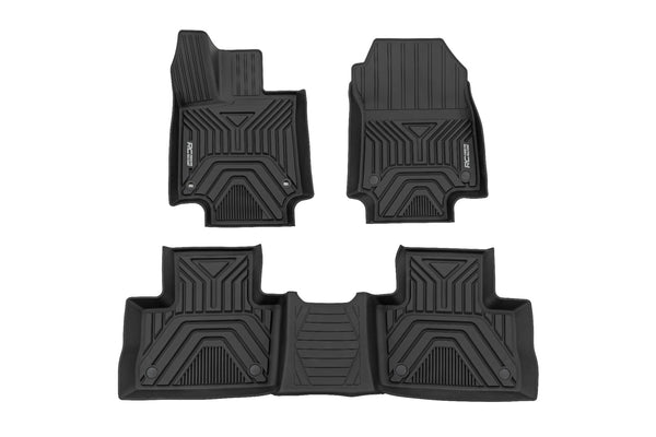 Rough Country - Flex-Fit Floor Mats - Front & Rear - Toyota RAV4 2WD/4WD (2019-2025)