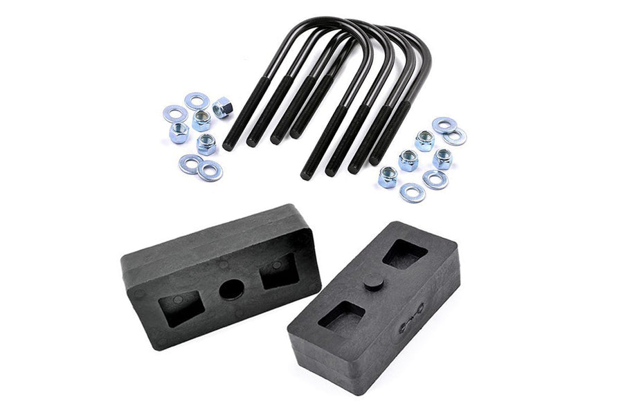 Rough Country - 1 Inch Block & U-Bolt Kit - Ford F-150 2WD/4WD (1997-2003)