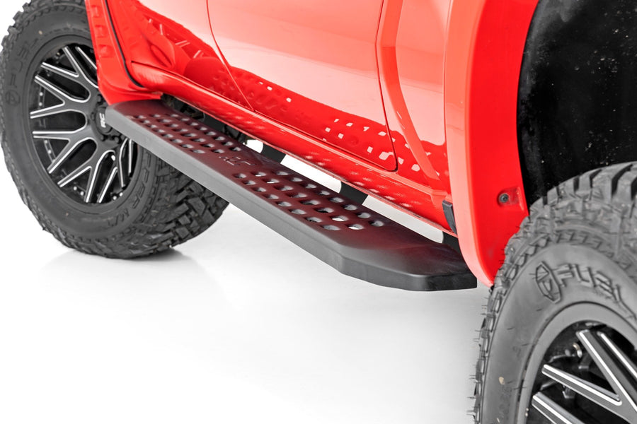 Rough Country - RPT2 Running Boards - Crew Cab - Black - Chevy/GMC 1500/2500HD/3500HD (19-25 & Classic)