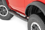 Rough Country - Oval Nerf Steps - 2-Door - Black - Ford Bronco (2 Door) 4WD (2021-2025)