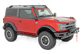 Rough Country - Oval Nerf Steps - 2-Door - Black - Ford Bronco (2 Door) 4WD (2021-2025)