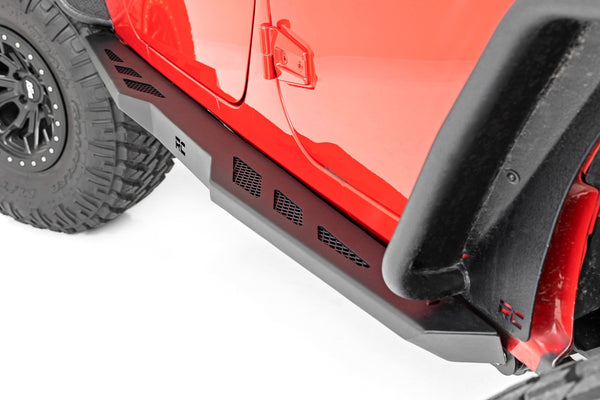 Rough Country - Rock Sliders - Heavy Duty - 4-Door - Jeep Wrangler Unlimited 2WD/4WD (07-18)