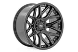 Rough Country - Rough Country 95 Series Wheel/One-Piece/Gloss Black Machined/20x10/8x6.5/-19mm