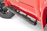 Rough Country - Oval Nerf Steps - Crew Cab - Black - Toyota Tundra 2WD/4WD (2022-2025)