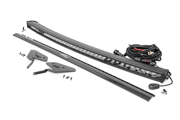 Rough Country - LED Light Kit - 30 Inch Curved - Front Bracket - Black Series - Polaris RZR Turbo S4