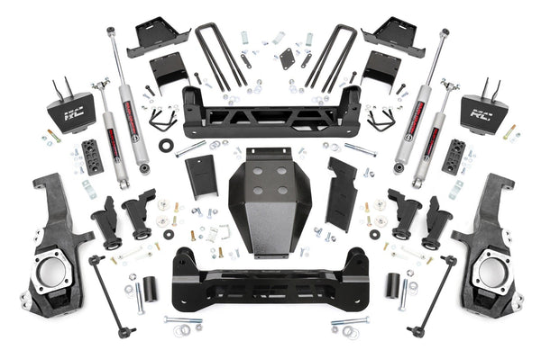 Rough Country - 7 Inch Lift Kit - Torsion Drop - Chevy/GMC 2500HD/3500HD (20-25)