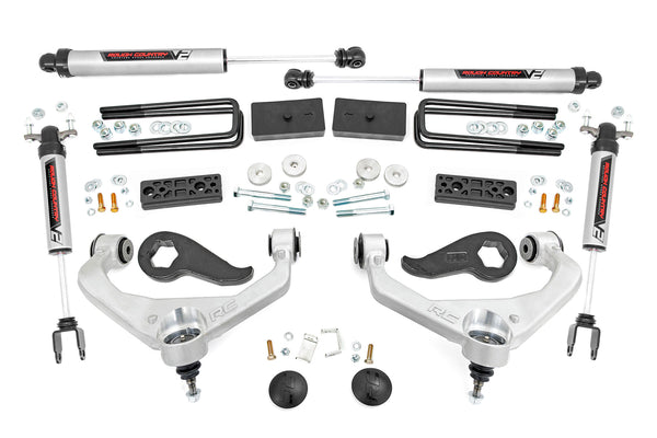 Rough Country - 3 Inch Lift Kit - UCAs - V2 - W/ Overloads - Chevy/GMC 2500HD/3500HD (20-25)