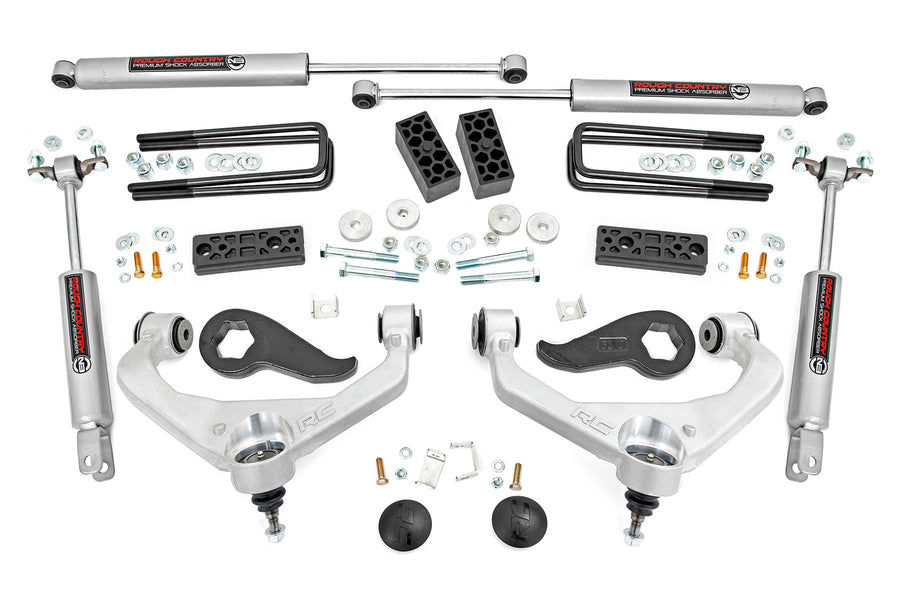 Rough Country - 3 Inch Lift Kit - Chevy/GMC Sierra 3500 HD/Silverado 3500 HD 2WD/4WD (20-25)
