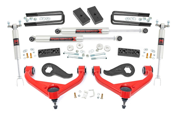 Rough Country - 3 Inch Lift Kit - UCAs - M1 - W/ Overloads - Chevy/GMC 2500HD/3500HD (20-25)