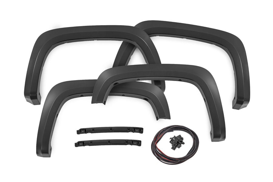 Rough Country - Fender Flares - Sport - G2X Deep Mahogany - Chevy Silverado 2500 HD/3500 HD (20-25)