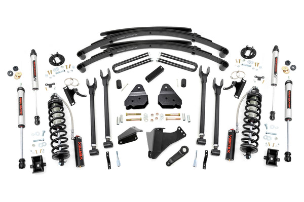 Rough Country - 6 Inch Lift Kit - Gas - 4 Link - RR Spring - C/O V2 - Ford F-250/F-350 Super Duty (05-07)