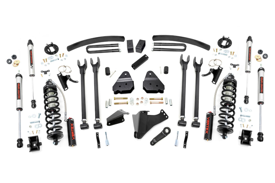 Rough Country - 6 Inch Lift Kit - Gas - 4 Link - No OVLDS - C/O V2 - Ford F-250/F-350 Super Duty (05-07)
