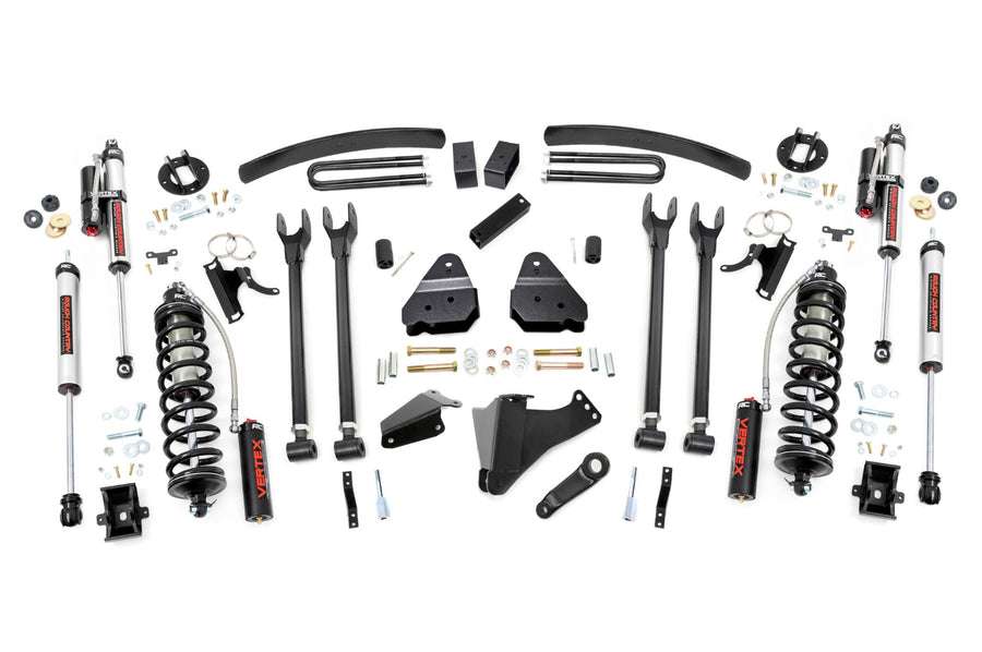 Rough Country - 6 Inch Lift Kit - Diesel - 4 Link - OVLDS - C/O Vertex - Ford F-250/F-350 Super Duty (05-07)