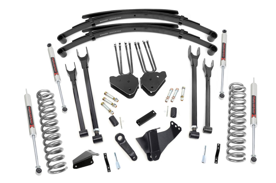 Rough Country - 6 Inch Lift Kit - Diesel - 4 Link - M1 - Leaf Springs - Ford F-250/F-350 Super Duty (05-07)